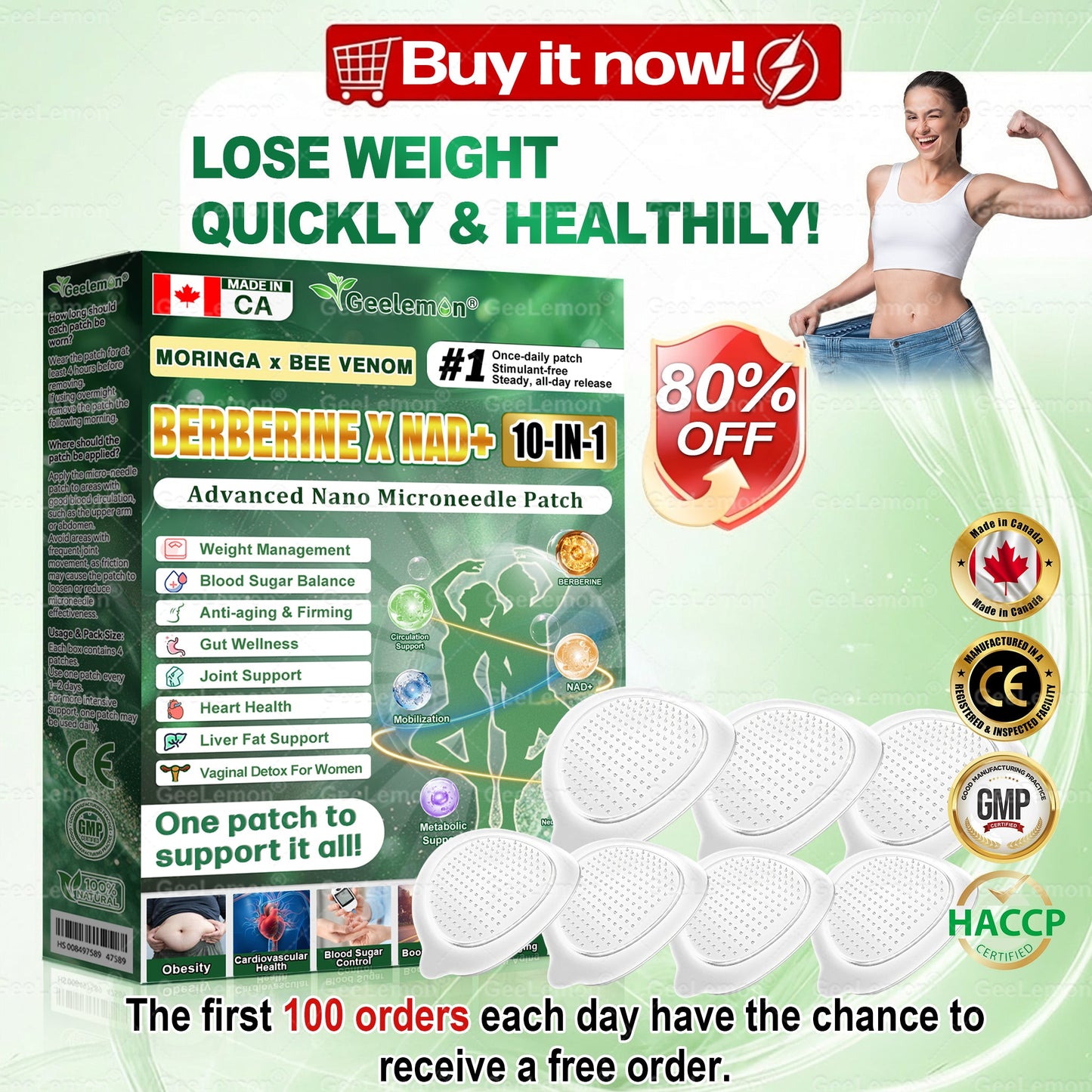 🎁 Only 5 boxes left! We're offering you an additional 30% discount! Get yourself in shape and healthy. Miss out now, and you won't have another chance until next year.