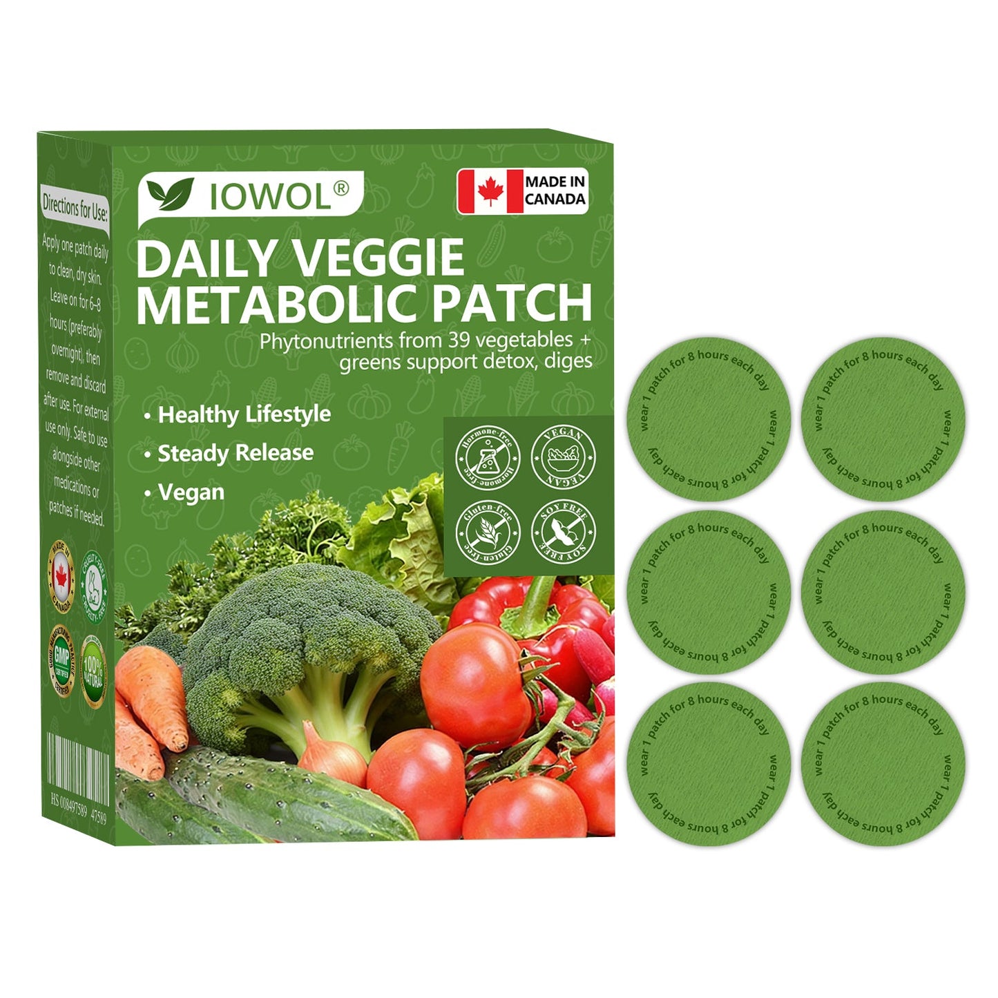 CA🥦𝐎𝐟𝐟𝐢𝐜𝐢𝐚𝐥 𝐒𝐭𝐨𝐫𝐞 | 𝐈𝐎𝐖𝐎𝐋® 𝐃𝐚𝐢𝐥𝐲 𝐕𝐞𝐠𝐞𝐭𝐚𝐛𝐥𝐞 𝐌𝐞𝐭𝐚𝐛𝐨𝐥𝐢𝐜 𝐏𝐚𝐭𝐜𝐡 𝐮𝐬𝐞𝐬 𝐨𝐫𝐠𝐚𝐧𝐢𝐜 𝐯𝐞𝐠𝐞𝐭𝐚𝐛𝐥𝐞 𝐞𝐱𝐭𝐫𝐚𝐜𝐭𝐬 𝐚𝐧𝐝 𝐩𝐡𝐲𝐭𝐨𝐧𝐮𝐭𝐫𝐢𝐞𝐧𝐭𝐬 𝐟𝐫𝐨𝐦 𝟑𝟗 𝐯𝐞𝐠𝐞𝐭𝐚𝐛𝐥𝐞𝐬 + 𝐠𝐫𝐞𝐞𝐧𝐬 𝐭𝐨 𝐬𝐮𝐩𝐩𝐨𝐫𝐭 𝐝𝐞𝐭𝐨𝐱, 𝐝𝐢𝐠𝐞𝐬𝐭𝐢𝐨𝐧 & 𝐦𝐞𝐭𝐚𝐛𝐨𝐥𝐢𝐜 𝐫𝐞𝐬𝐞𝐭, 𝐚𝐧𝐝 𝐛𝐨𝐨𝐬𝐭 𝐞𝐧𝐞𝐫𝐠𝐲 𝐟𝐨𝐫 𝐚𝐥𝐥-𝐝𝐚𝐲 𝐰𝐞𝐥𝐥𝐧𝐞𝐬𝐬.